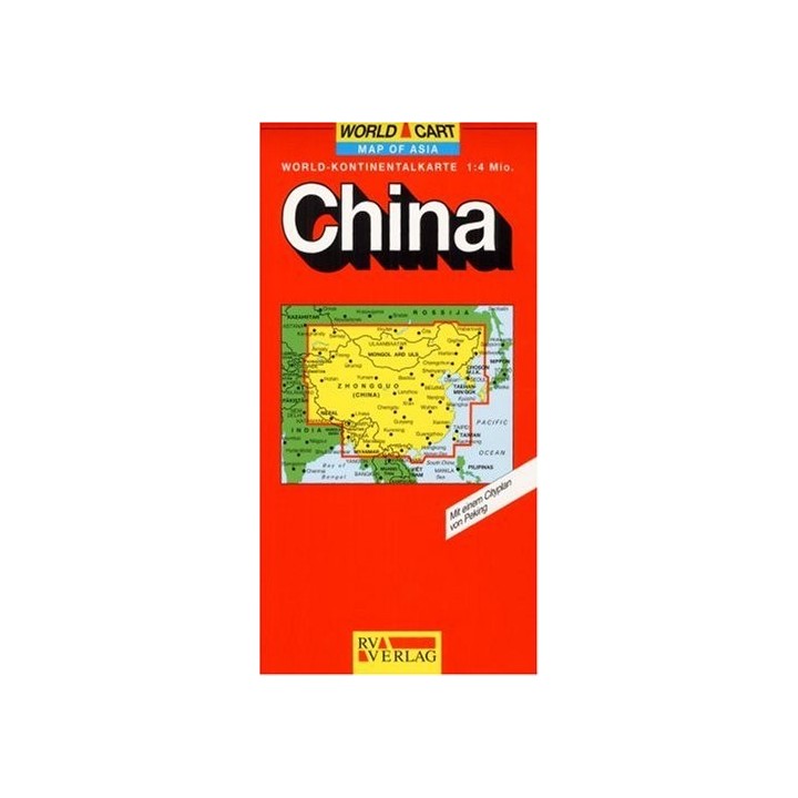 China World - Continent Map 1 : 4 Mio.